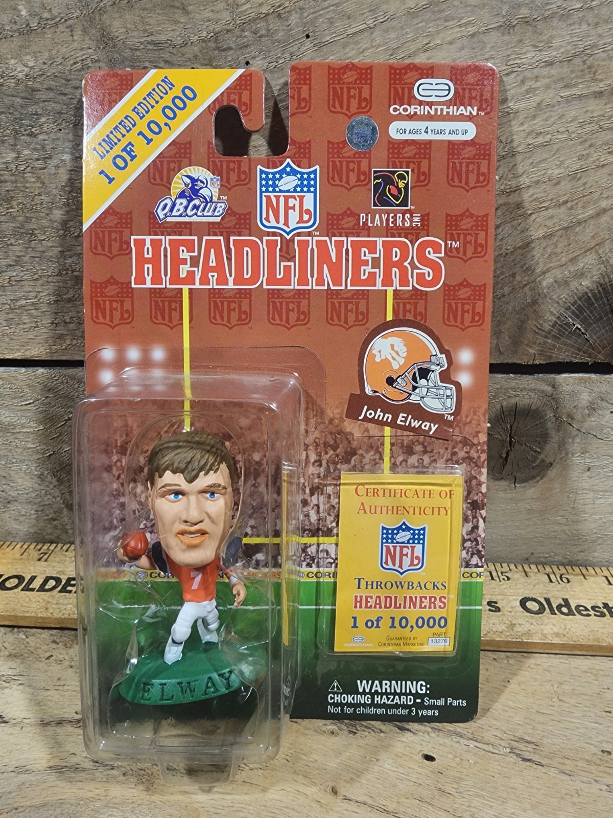 1997 Corinthian NFL Headliners Figure John Elway Denver Broncos Limited editon