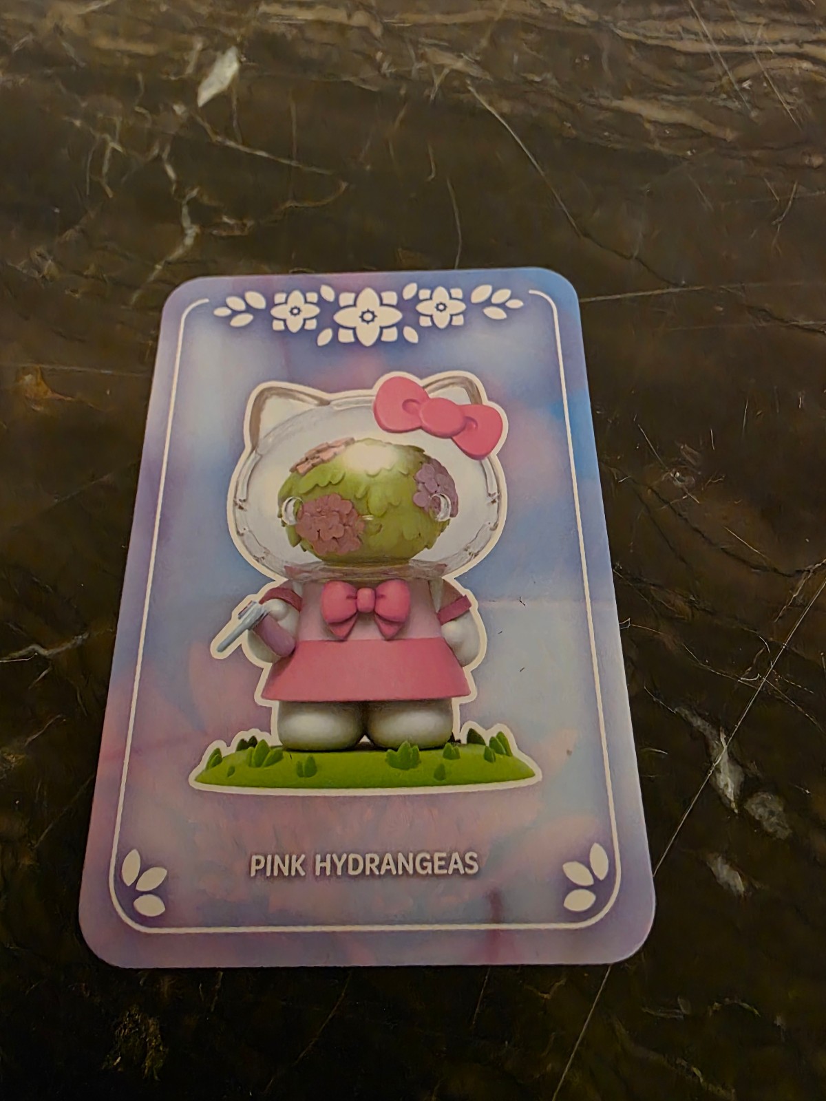 Azuma Makoto X Hello Kitty Flower Series Blind Box Figure – Pink Hydrangeas