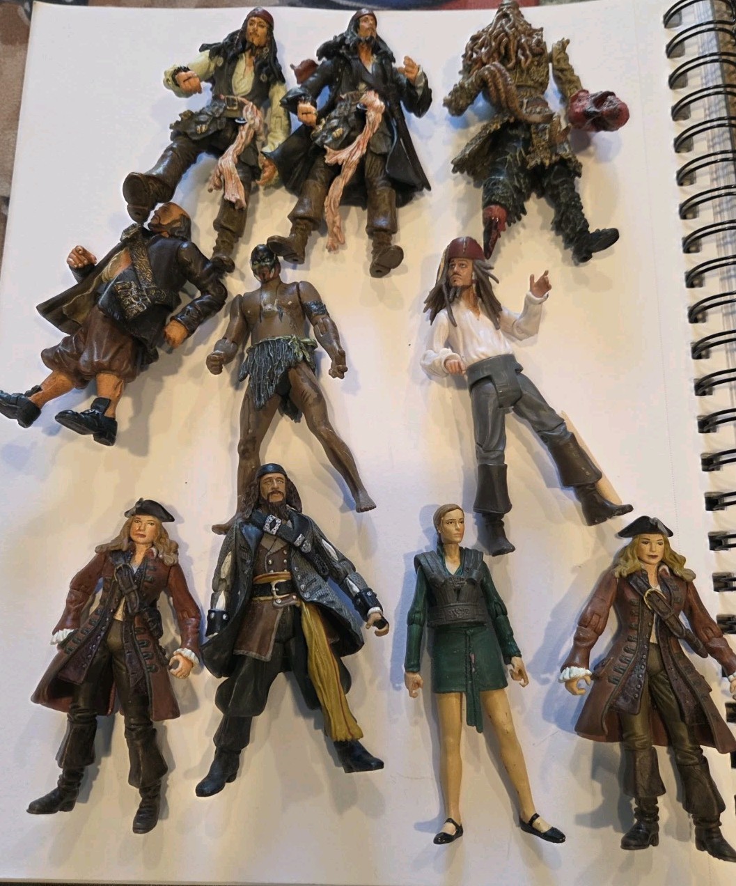 Pirates Of The Caribbean Elizabeth Swann LOT 10 Zizzle Action Figure 2007 C151