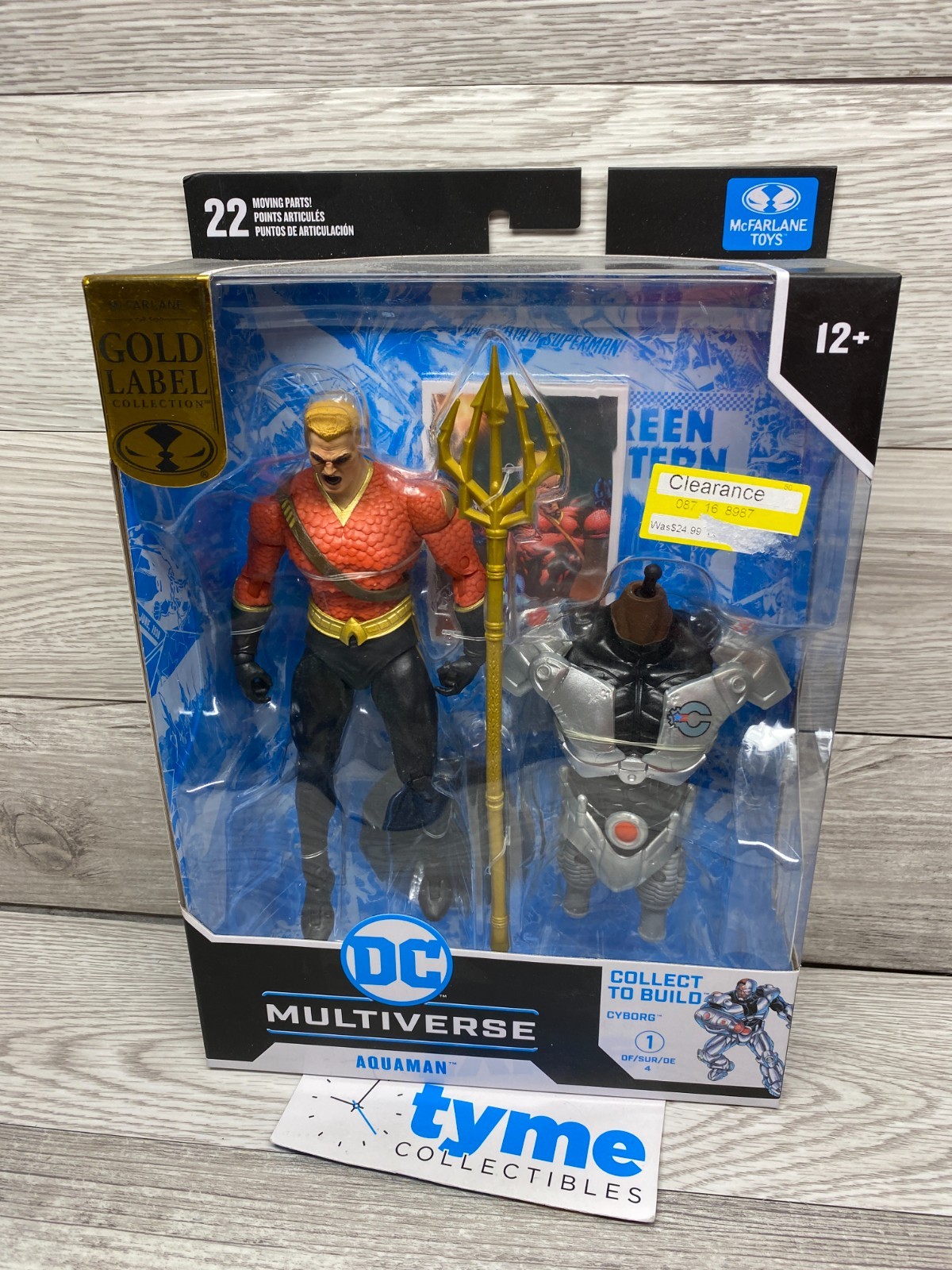 McFarlane Toys FLASHPOINT AQUAMAN DC Multiverse CYBORG BAF Gold Label *NEW*