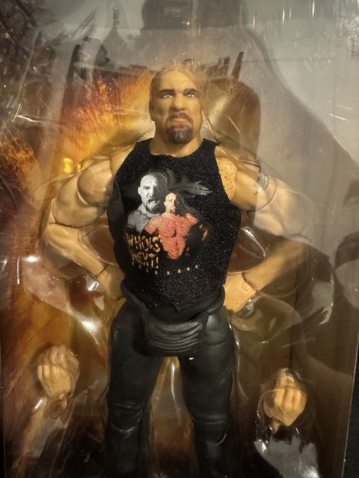 WWE Elite Monday Night War Series 12 Goldberg, Bret Hart, Warrior & Steven Regal
