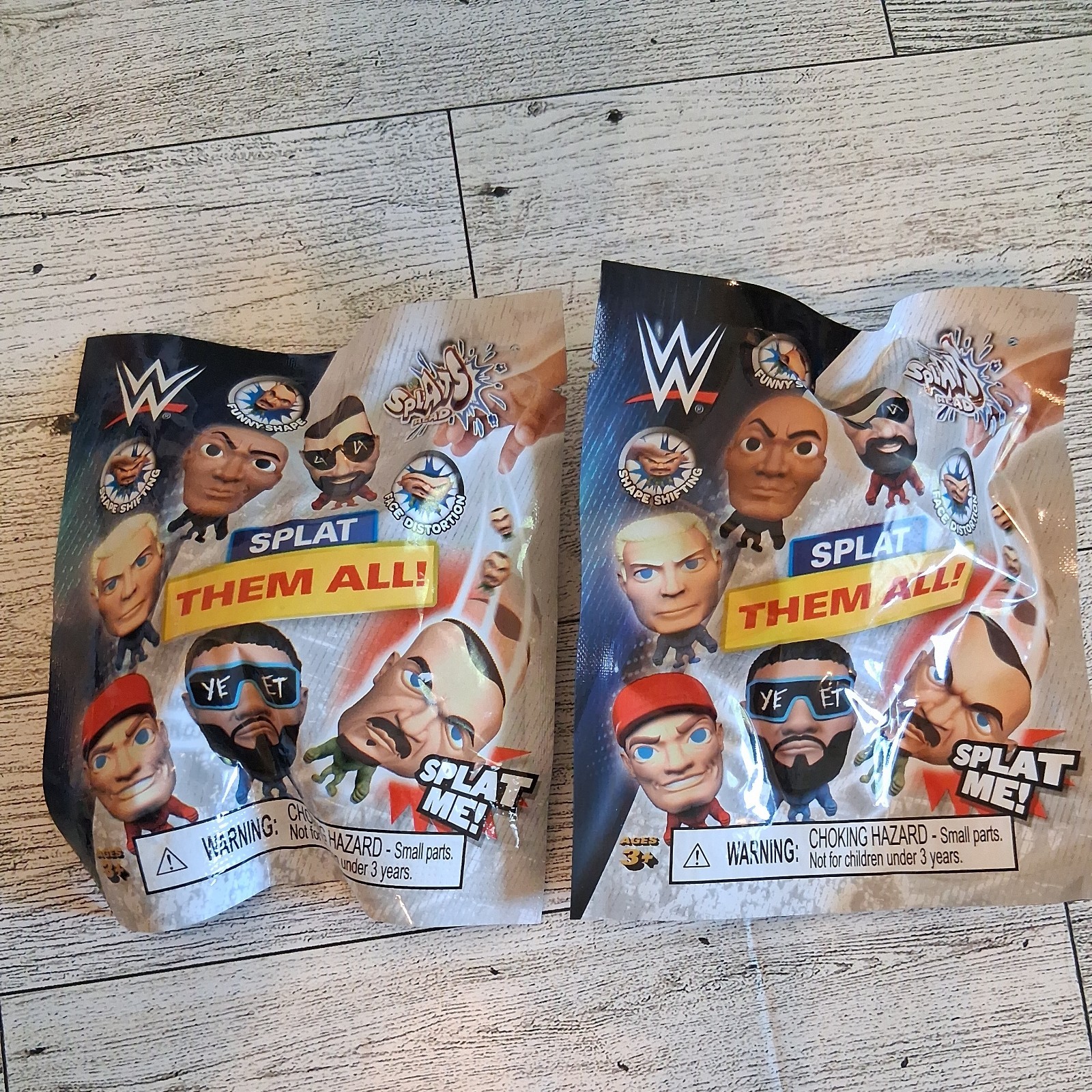 NEW 2 Packs Sealed WWE Splat Heads In The Pack Series 1 Unopened Fast Shipping
