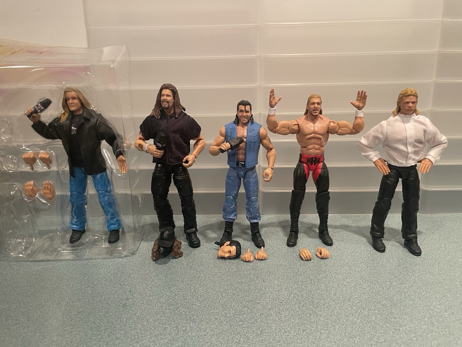 WWE Elite Monday Night Wars – Scott Hall, Kevin Nash, Triple H 2x, Luger -5 Figs