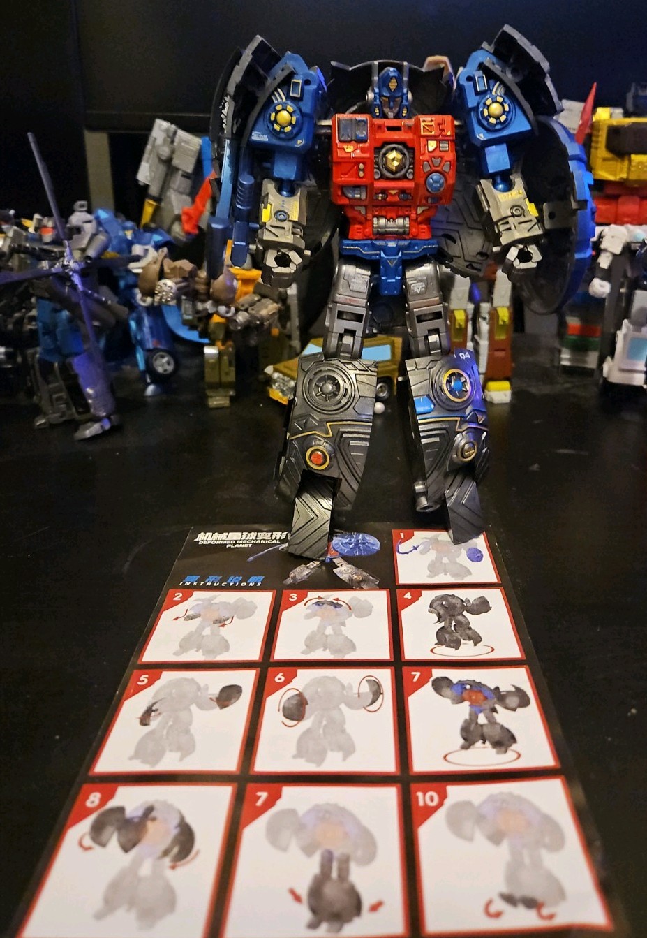 Transformers 3rd Party Primus Action Figure 2 In 1 Robot/Planet