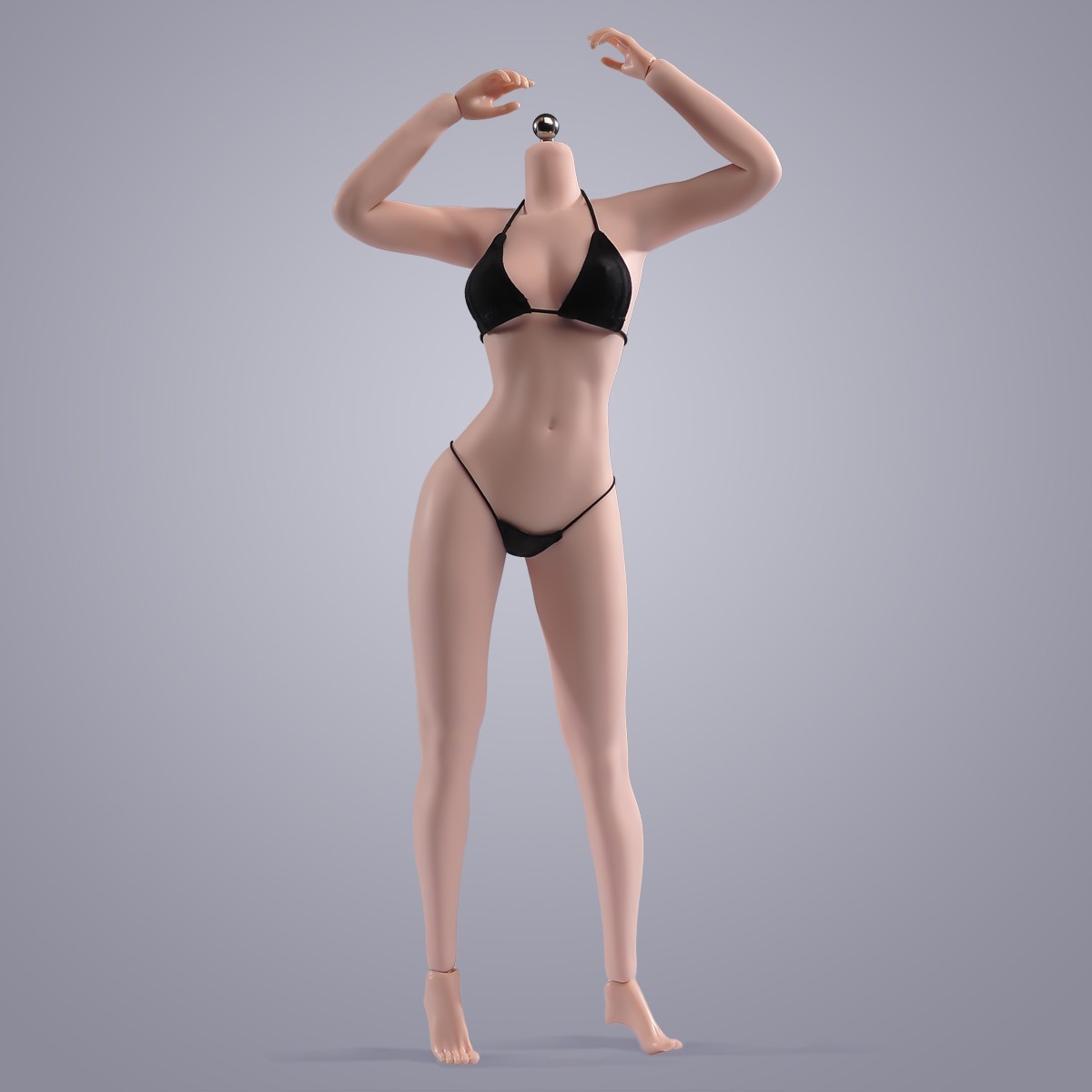 1/6 Female Pale Large Bust Breast Flexible Joint Body For 12”Action Figure