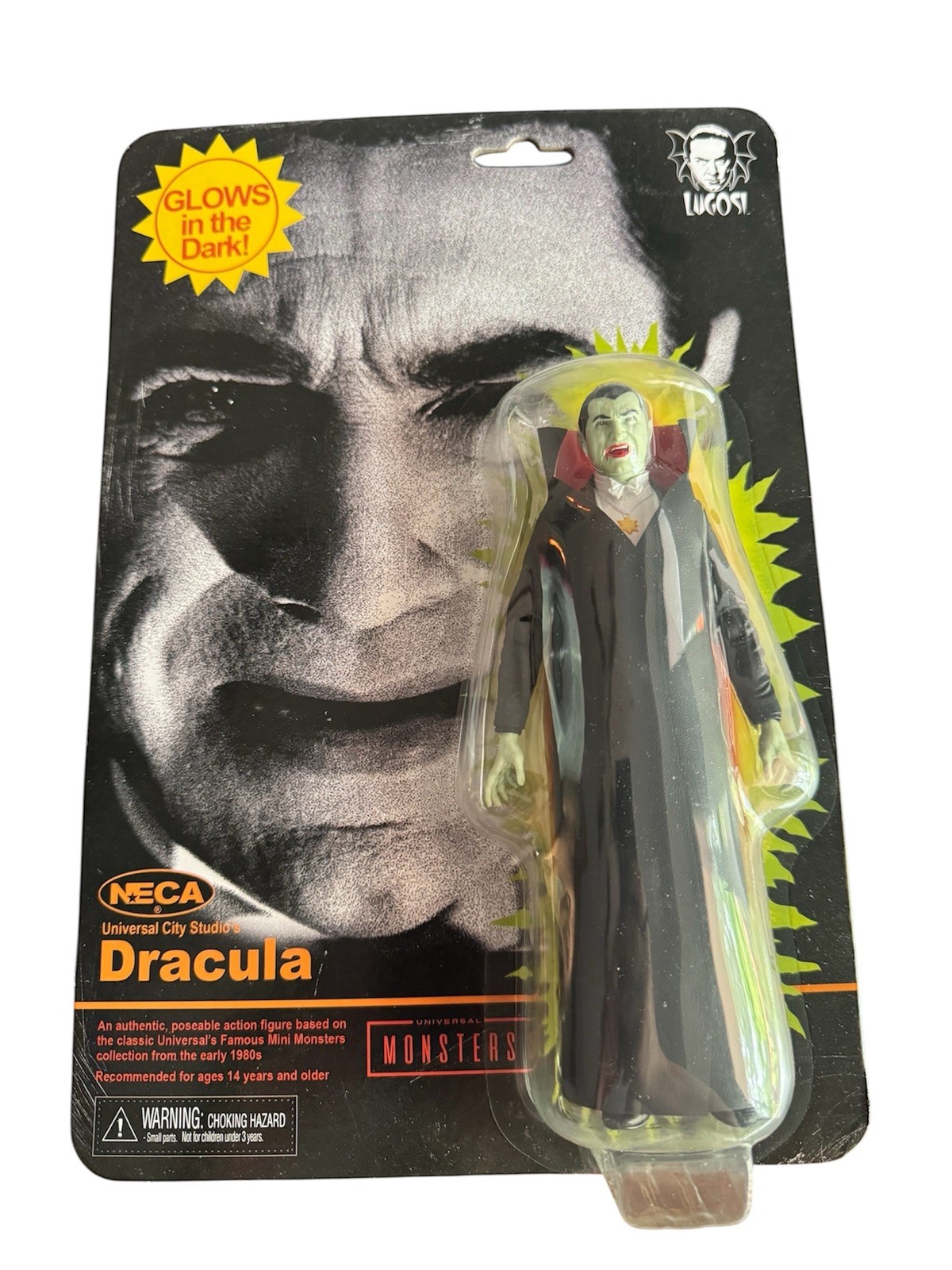 ✅ Universal Monsters Dracula Bela Lugosi Glow In The Dark Figure From NECA ✅