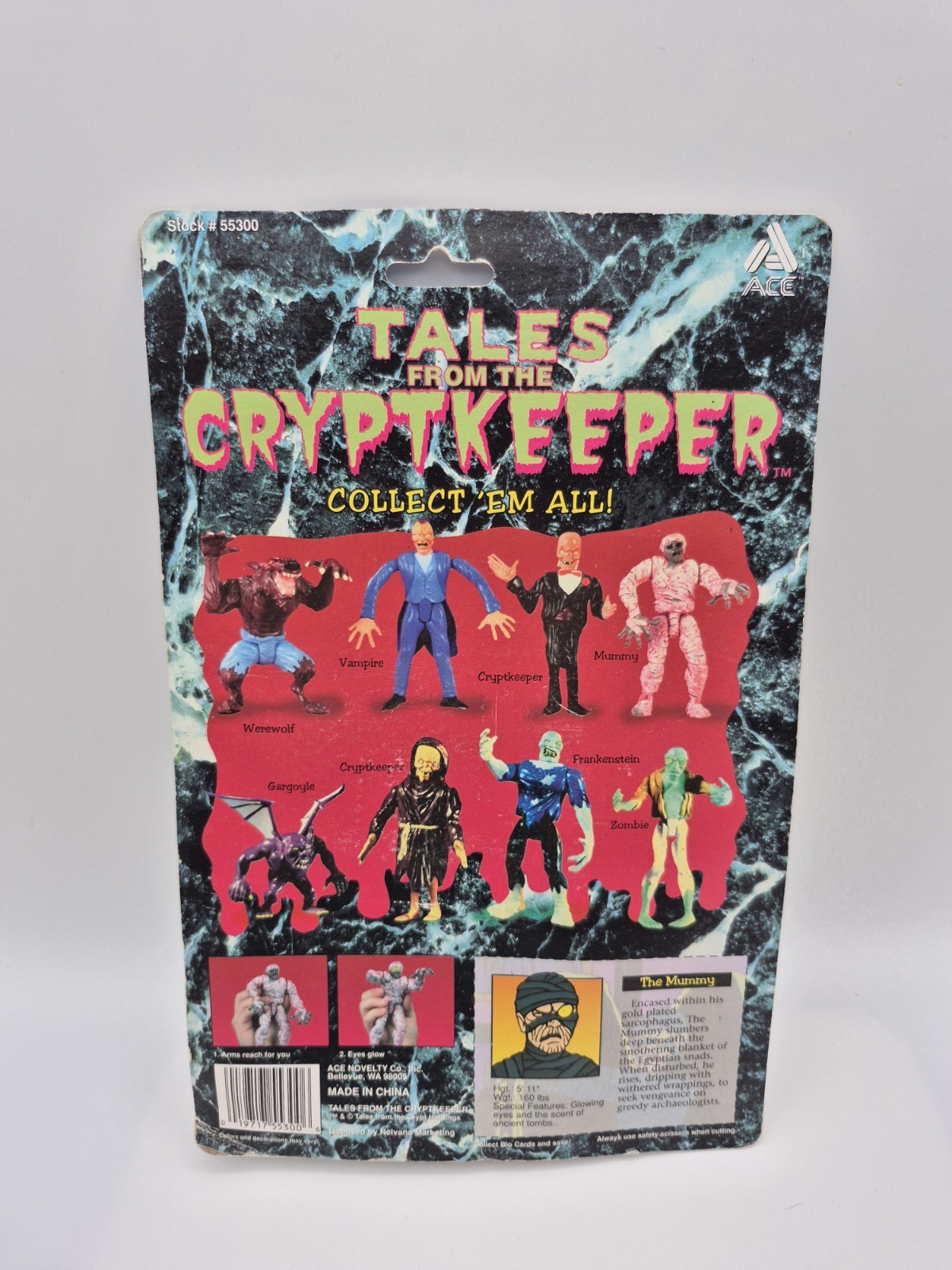 Vintage Tales From the Cryptkeeper The Mummy Action Figure Ace Novelty 1993 New