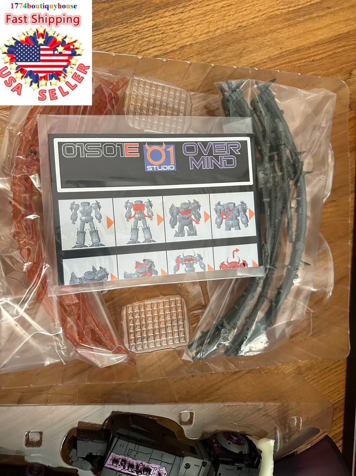 NEW IN BOX TRANSFORME 01-Studio 01S01E Cell Unicron Cybertron Second edition USA