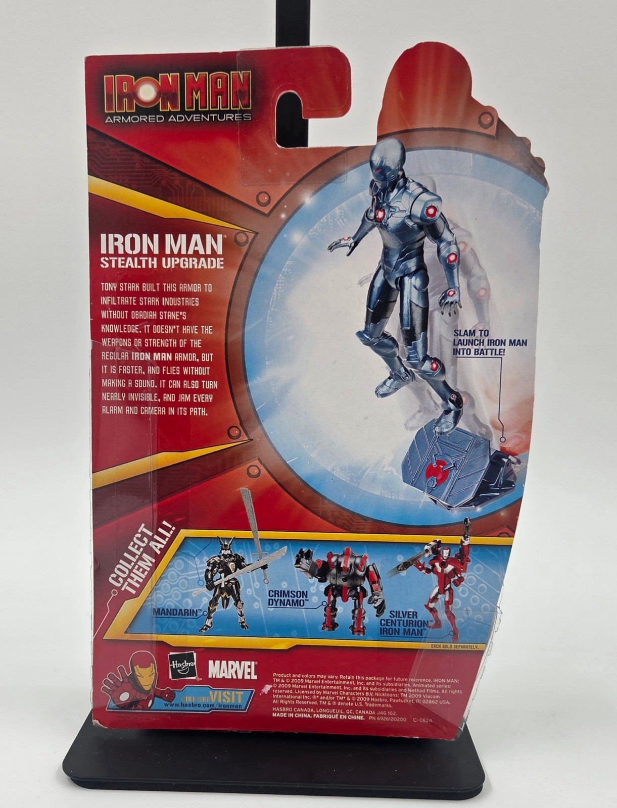 Hasbro Marvel IRON MAN ARMORED ADVENTURES Stealth Upgrade 3.75″ Action Figure!