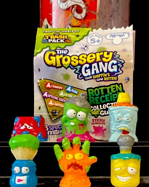 RARE!The Grossery Gang Barf Room ALL Series 2 Figures Lot Of 8 W/Sticky Soda Can