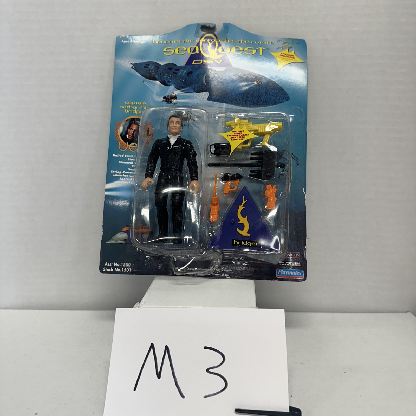 SEAQUEST DSV Figure 1501 Playmates 1993 Captain Nathan Hale Bridger Roy Scheider