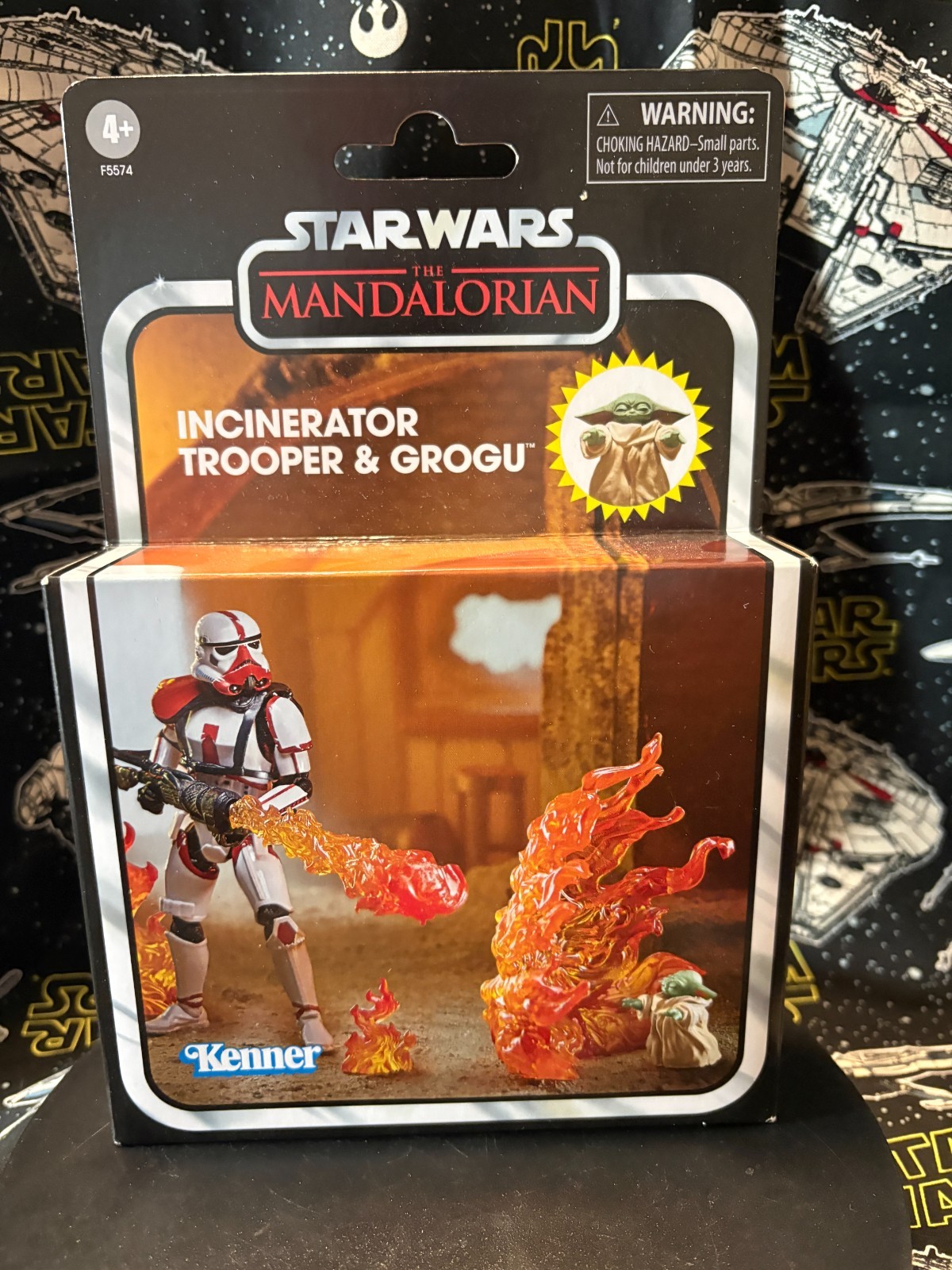 3.75″ Star Wars: The Mandalorian -INCINERATOR TROOPER & GROGU – NIB!