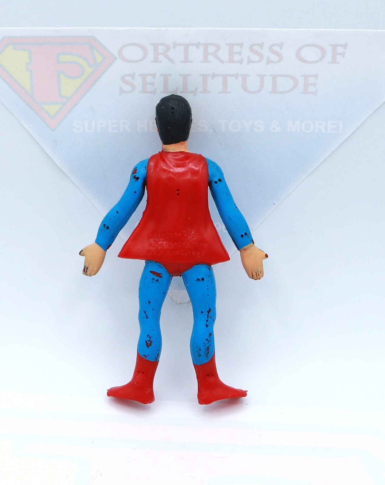 Mego Superman Original WGSH Bend n Flex Bendy Vintage 1973 Rubber Action Figure