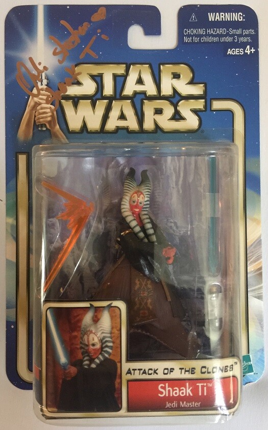 Star Wars Shaak Ti Jedi Master Saga AOTC Signed Orli Shoshan Autograph SEALED
