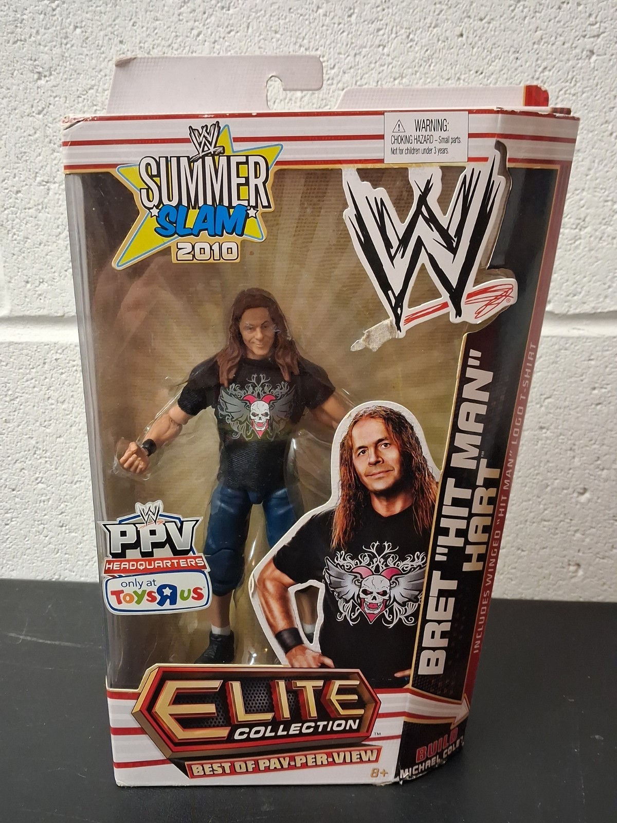 2010 Bret Hitman Hart WWE Elite Collection Summer Slam Best of PPV Toys R Us NEW