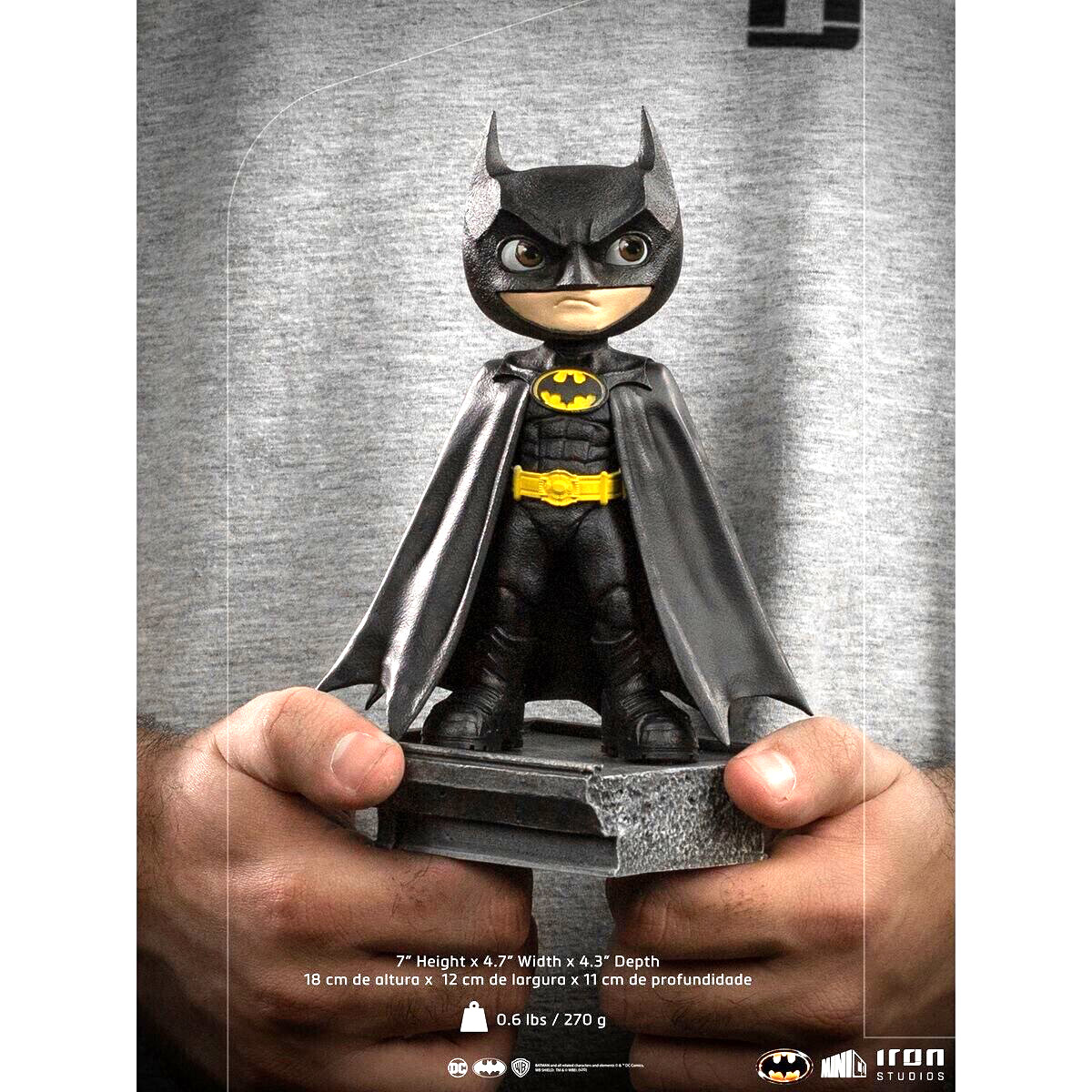 IRON STUDIOS • MiniCo: 1989 BATMAN w/base • Mini Heroes • Vinyl Fig • Ships Free
