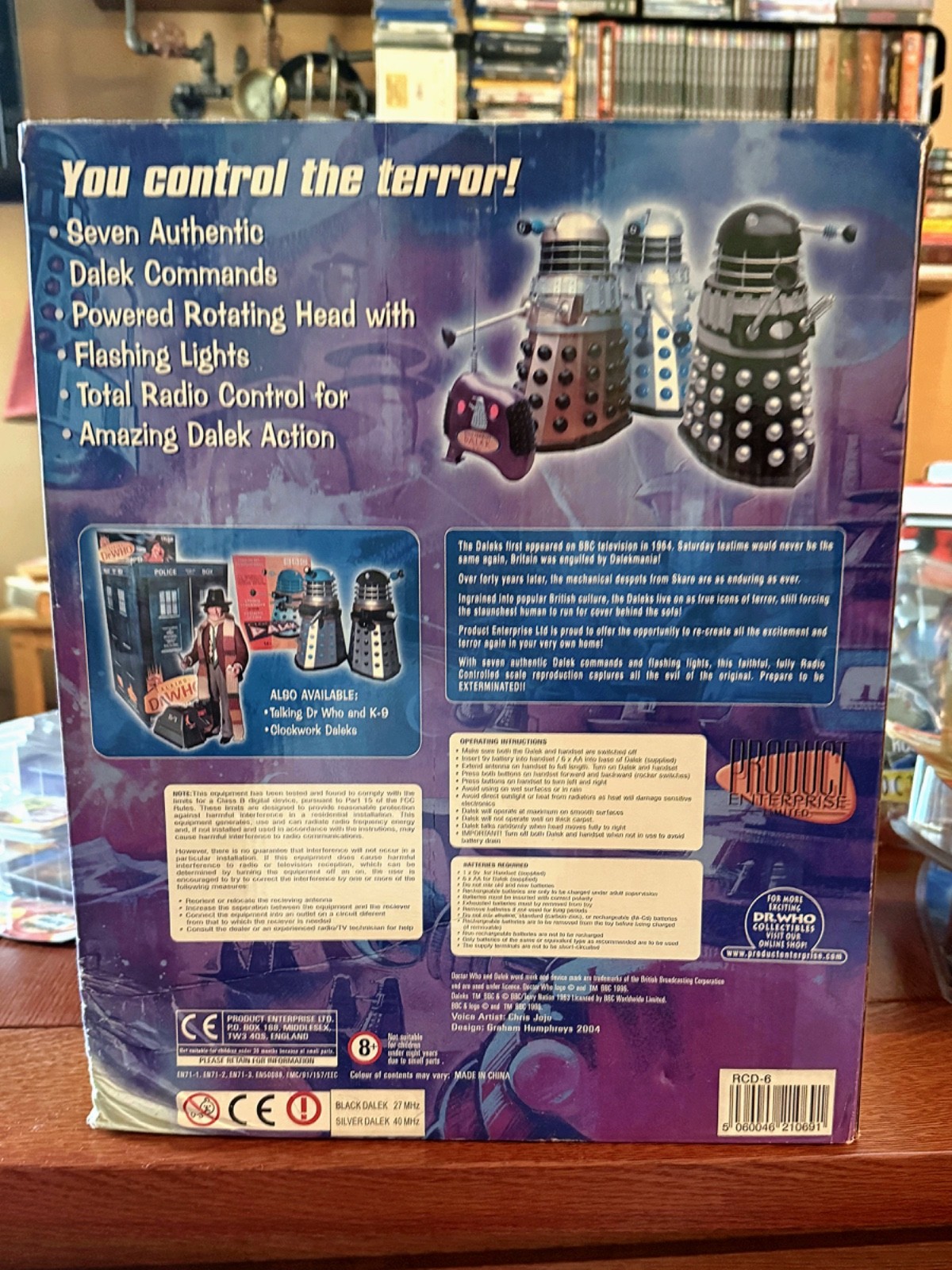 Doctor Who Classic 12″ Remote Control Dalek – Product Enterprise NIB