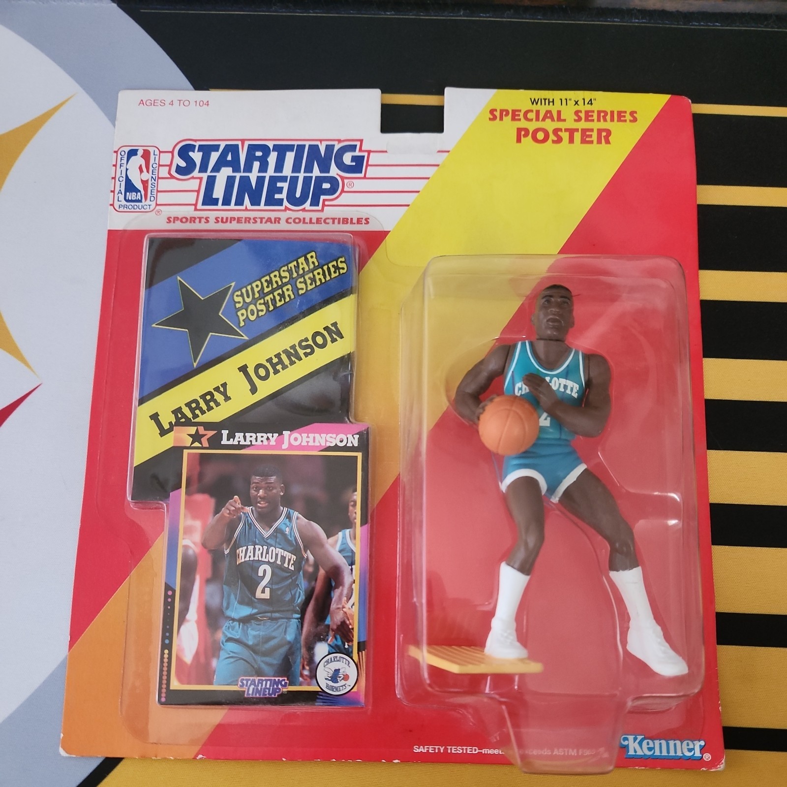 1992 LARRY JOHNSON Charlotte Hornets Lineup