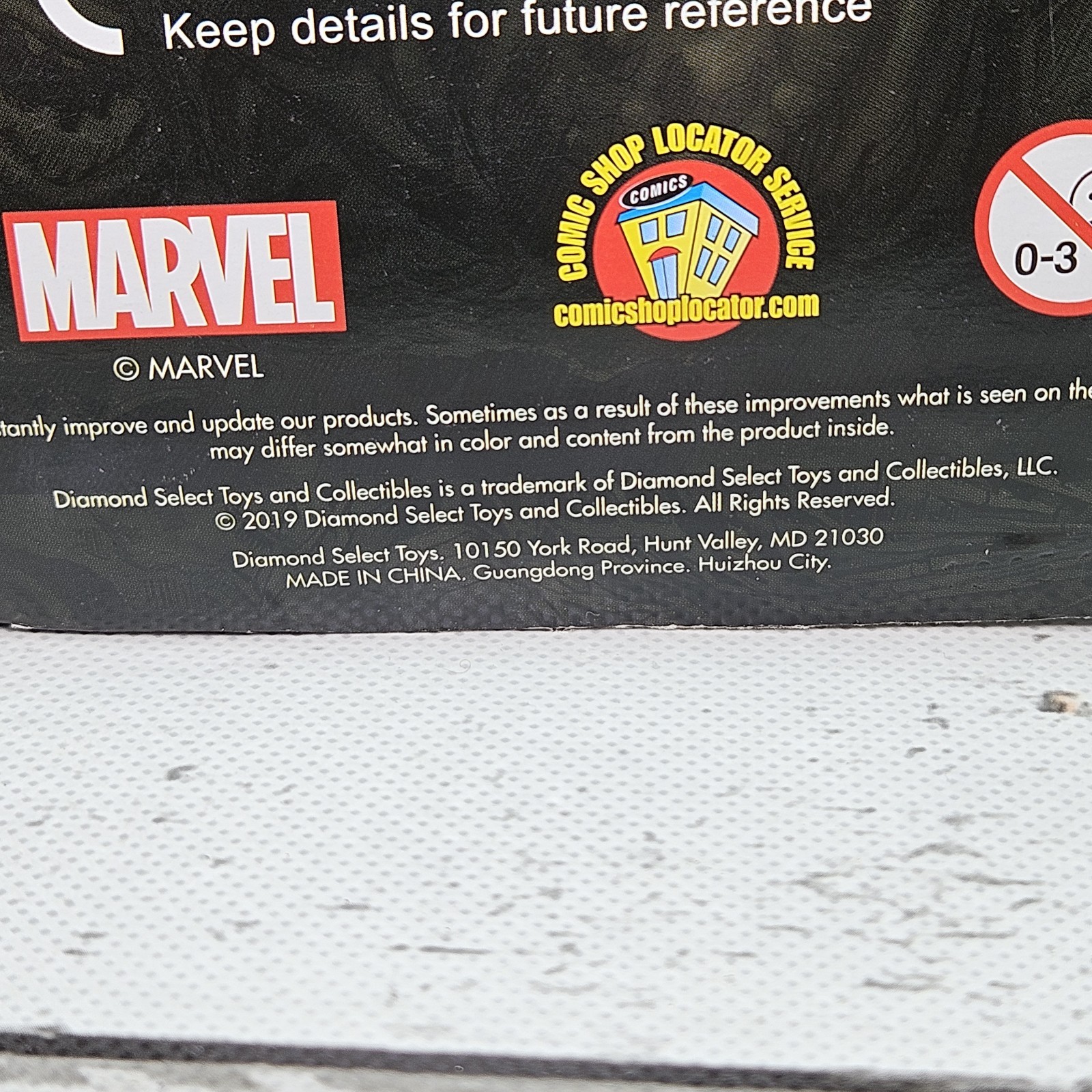 Diamond Select Marvel Select Abomination 2019 8.5″ Action Figure Box Damage Read