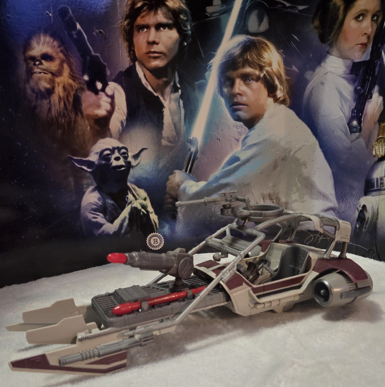 🔥🔥2015 HASBRO STAR WARS: THE FORCE AWAKENS DESERT LANDSPEEDER – 100% COMPLETE