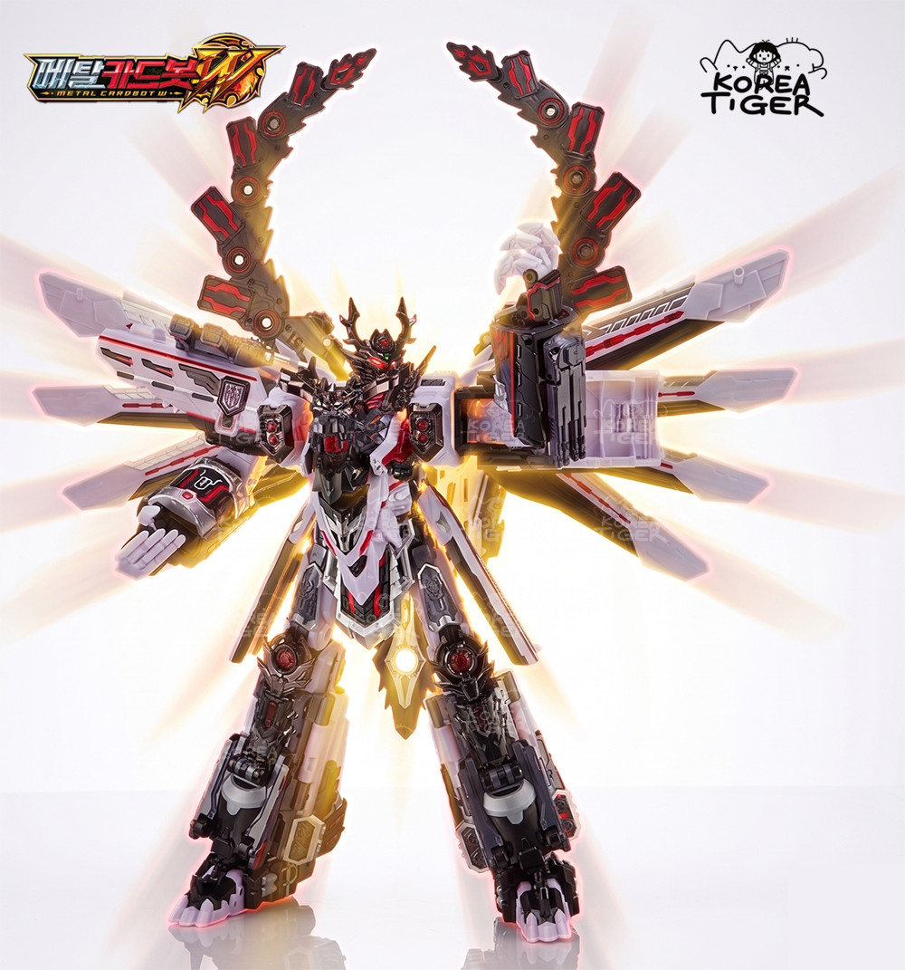 SAMG Metal Cardbot W Tyrant Zero Transforming Robot Action Train Figure KToy NIB