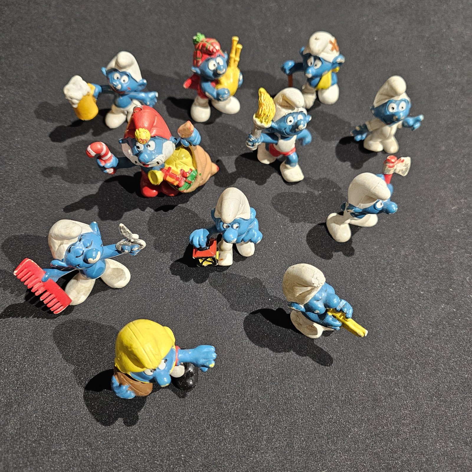 Vintage ASSORTED Lot of 11 Smurfs Peyo Schleich PVC Figures West Germany
