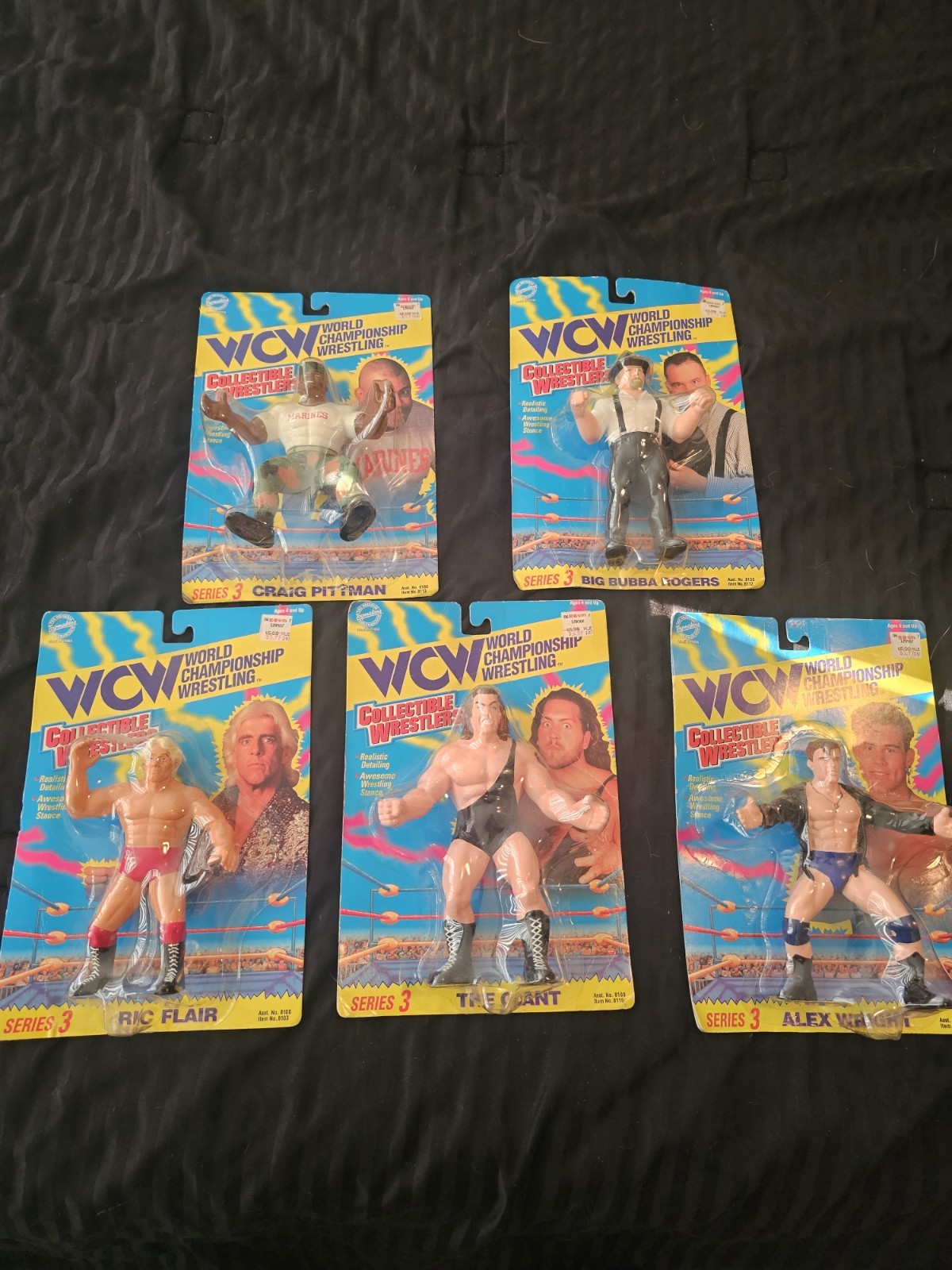 WCW Collectible Wrestlers Series 3 Set of 5 Wrestling Figures