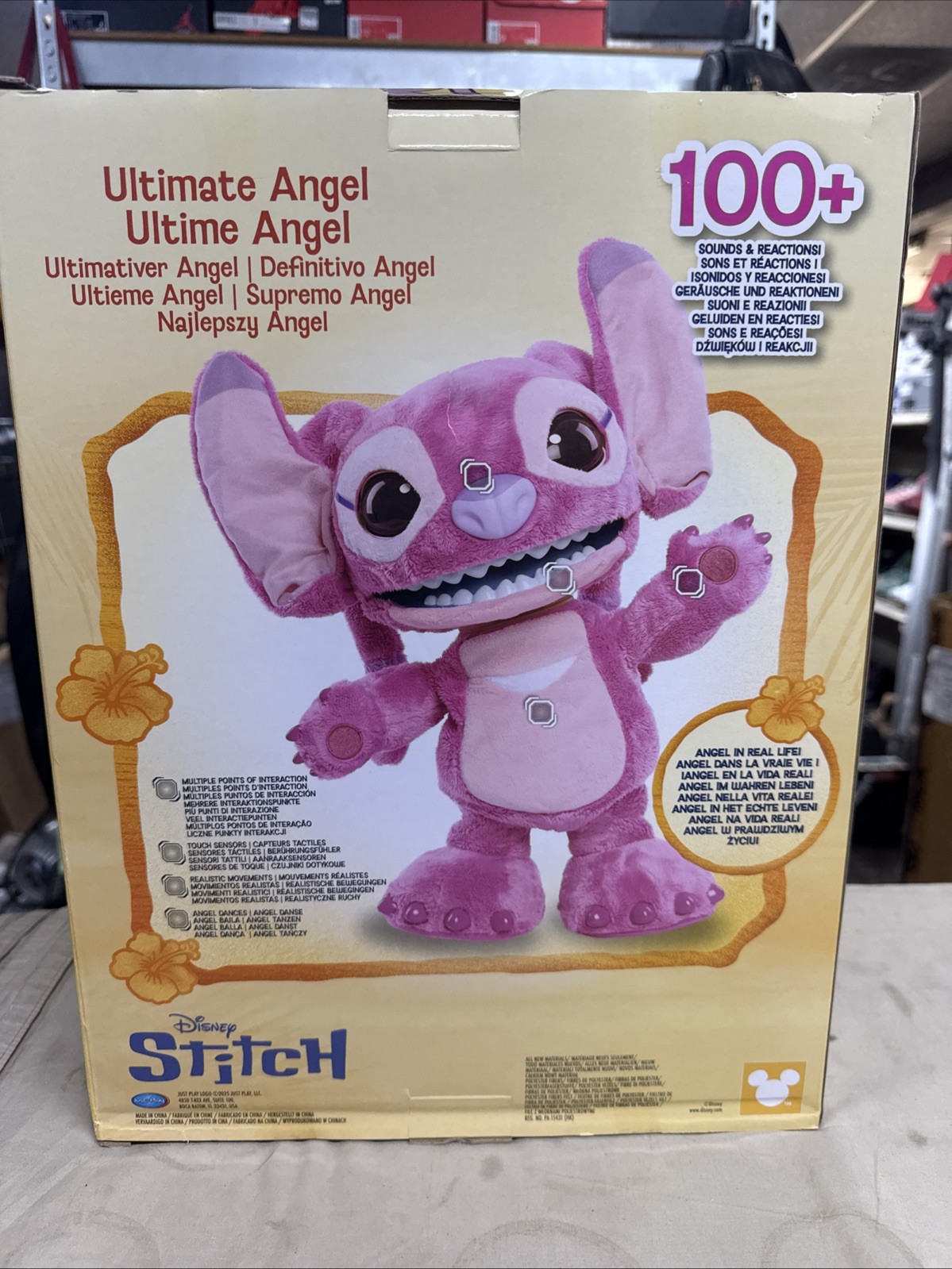 Plush Toy Disney Stitch ANGEL 17in Ultimate Interactive 100+ Sounds Just Play