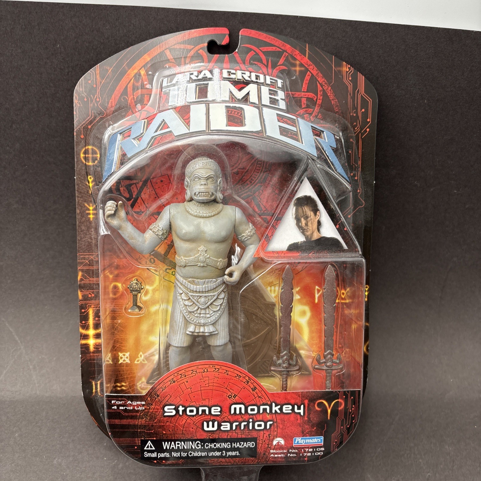 Lara Croft Tomb Raider Stone Monkey Warrior Action Figure Playmates 2001