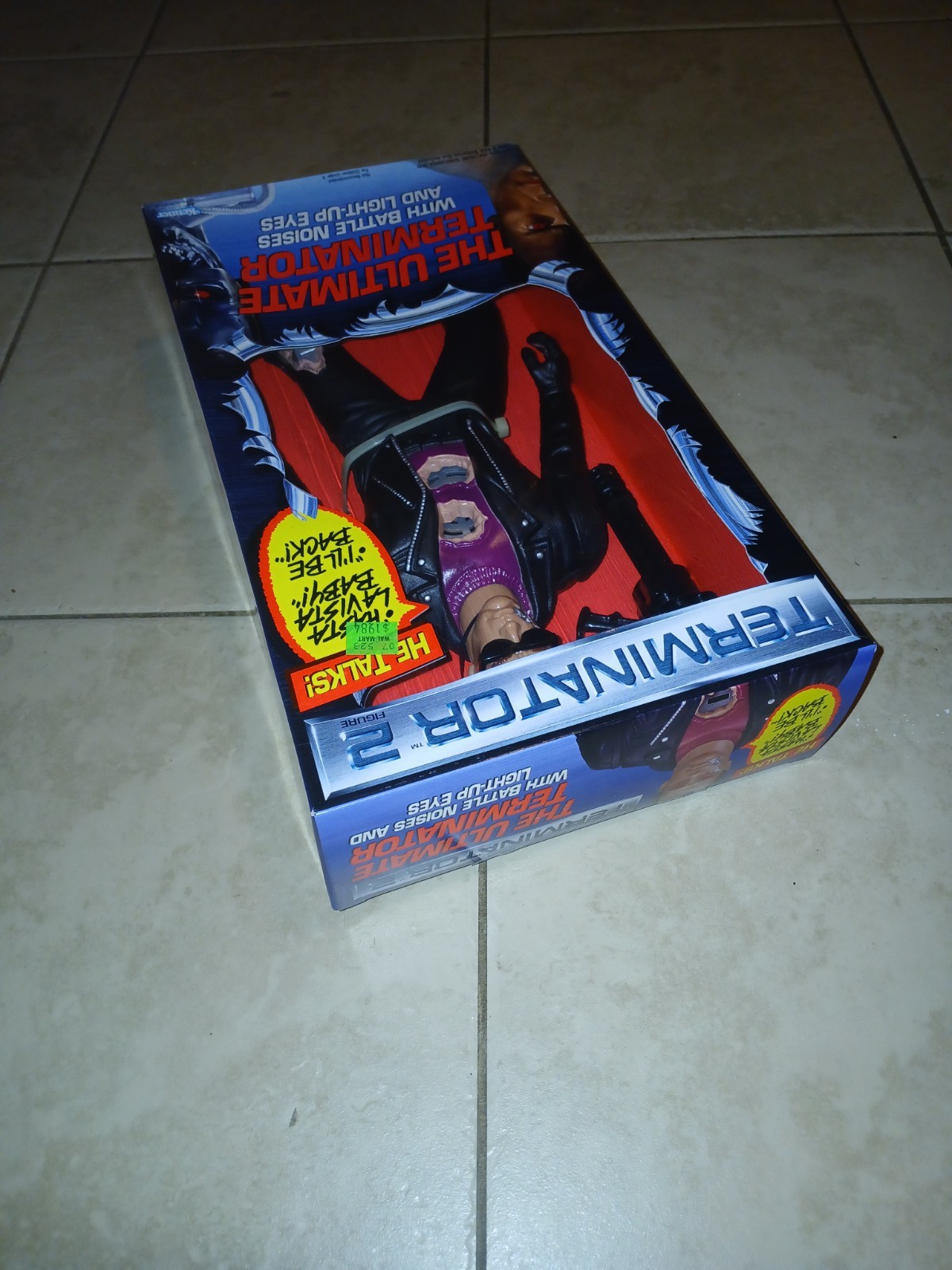 1992 Kenner Talking Terminator 2 Sealed MIB With Orig Rare Toy Fair Press Sheet