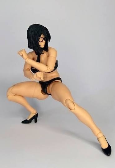 Hana Fury Toys, Female Body YELLOW SKIN Blank Female Body 1/12 Figure Toy