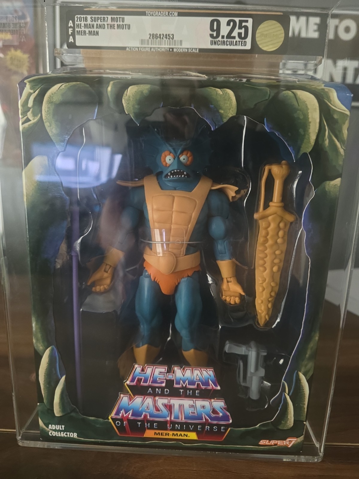 2018 MOTU Classics Super 7 Mer-Man Uncirculated GRADED 9.25 pop 1