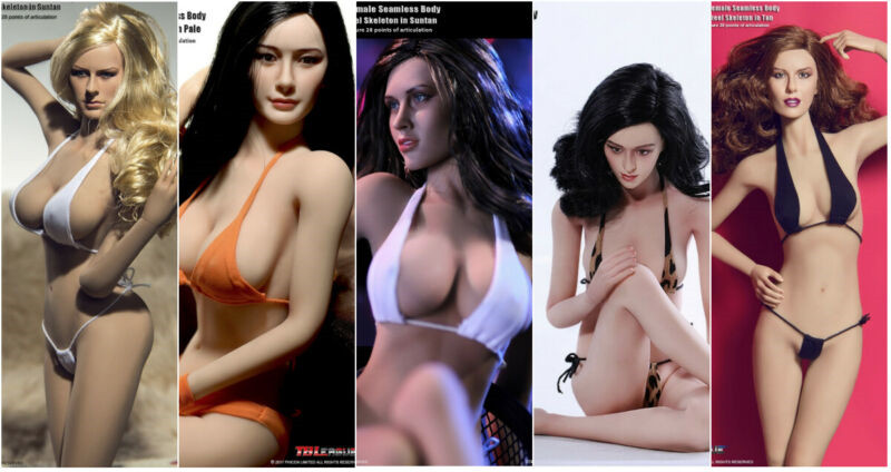 1/6 S01-09 PHICEN TBLeague Flexible Seamless Female Action Figure Body With Head