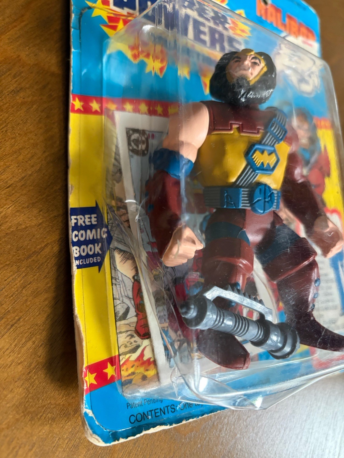 Kenner Super Powers KALIBAK figure 1985 23 back sealed
