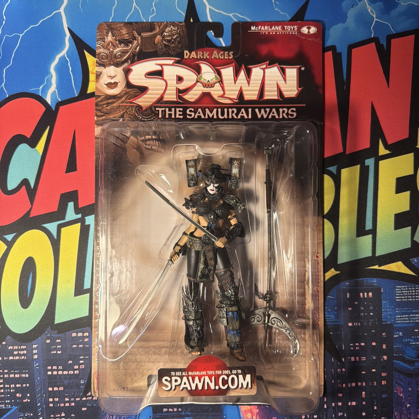 2001 McFarlane Toys Dark Ages Spawn Series 19 Samurai Wars Lotus Angel Warrior