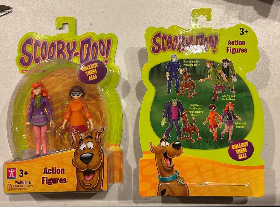 SCOOBY-DOO~~DAPHNE & VELMA 2 PK. Action Figures-Character LTD.~FREE S&H