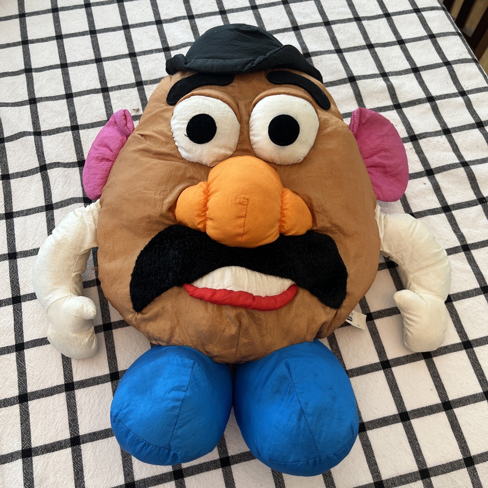 VTG Mr Potato Head Toy Story Nylon Puffalump Disney Hasbro Play by Play Plush 17