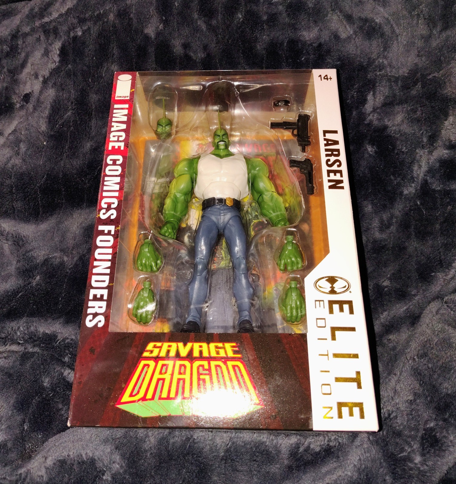 McFARLANE IMAGE COMICS FOUNDERS LARSEN SAVAGE DRAGON ELITE EDITION 7″ FIGURE NEW
