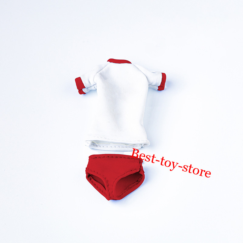 1/12 Sports Casual Tops Shorts Clothes Model for 6″ Female Action Figure Body