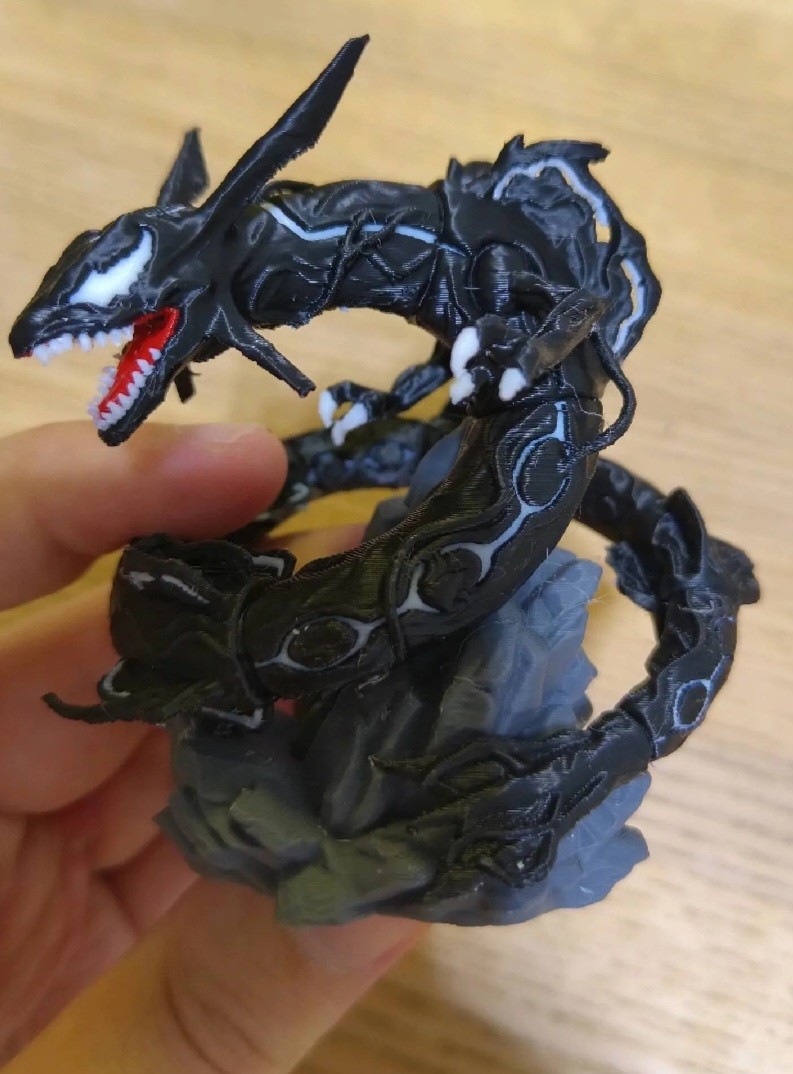 Venom Rayquaza Figurine 3D Printed
