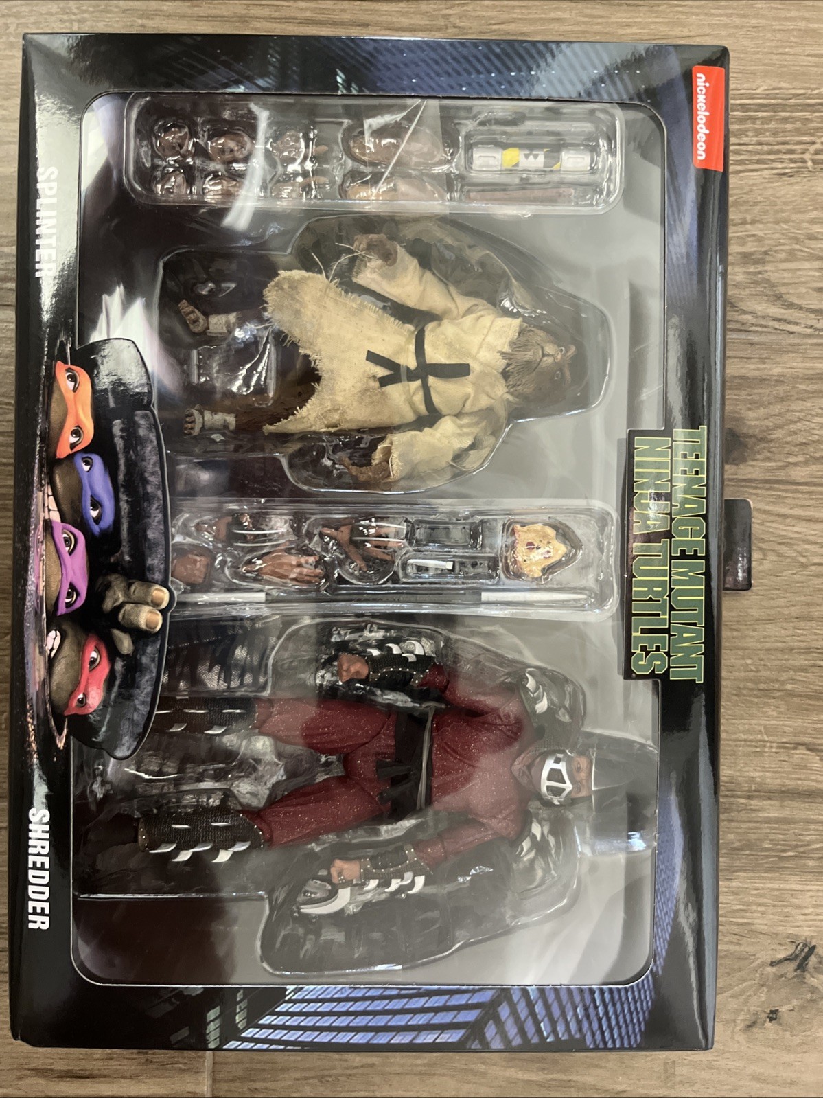 NECA 1990 TMNT Movie 7” Splinter and Shredder – NEW SEALED 2-Pack