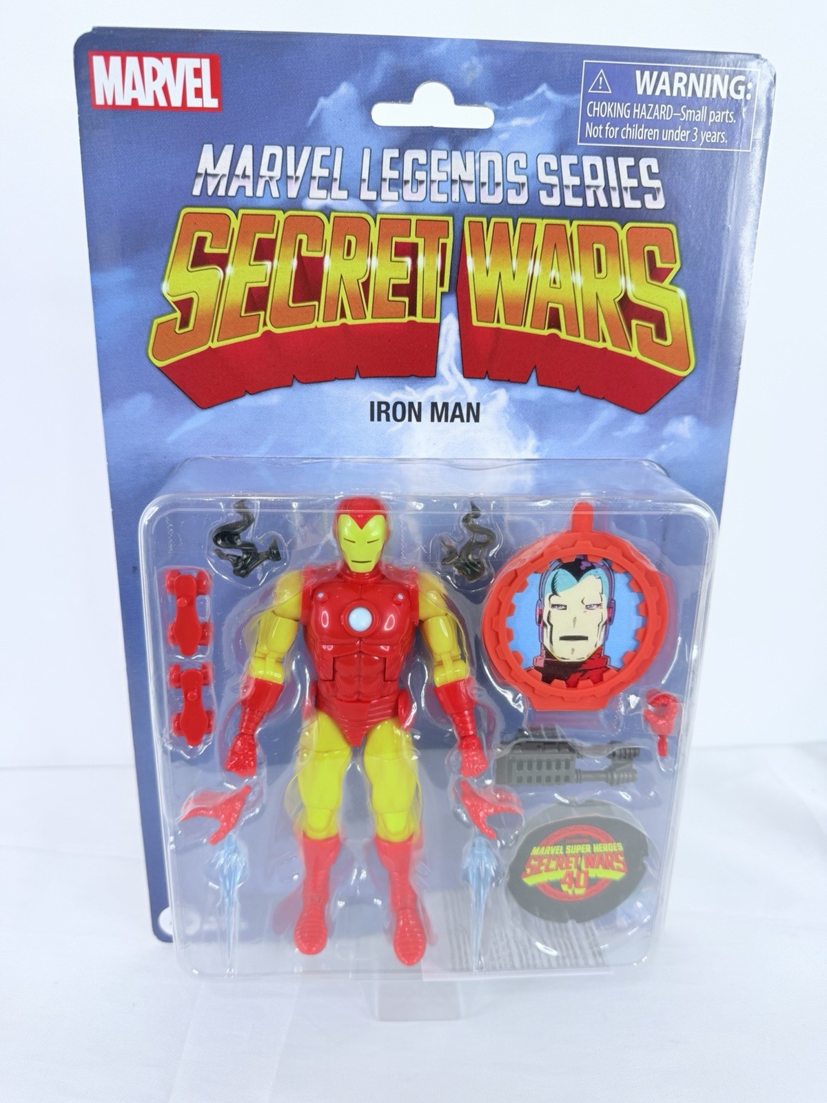 Marvel Legends Secret Wars 40th Anniversary Iron Man Action Figure Retro Hasbro