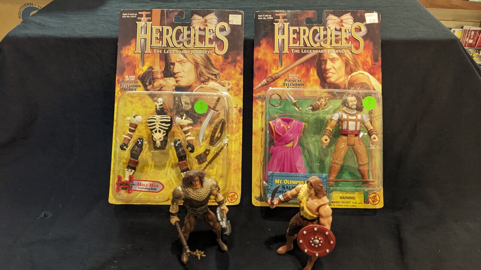 Legendary Journeys Action Figure Lot – Mole-man, Salmoneus, Kull, and Hercules!
