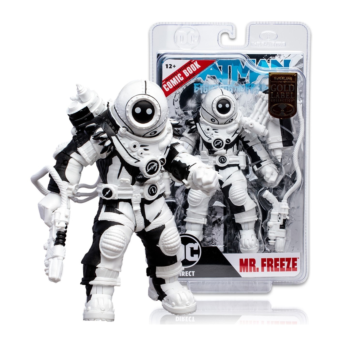 McFarlane Toys DC Comics Mr. Freeze Line Art (Page Punchers) Gold Label New