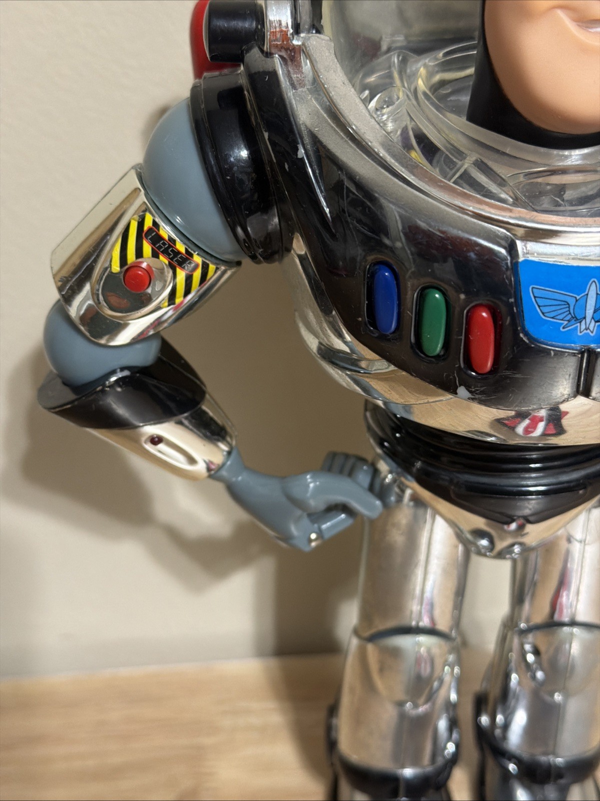 Buzz Lightyear Silver Edition 1995 Not 100% Working READ With Backpack