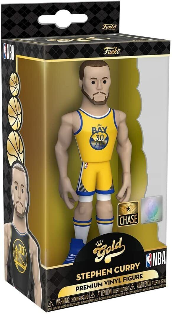 Funko Vinyl Gold CHASE NBA Golden State Warriors Stephen Curry 5″ Figure