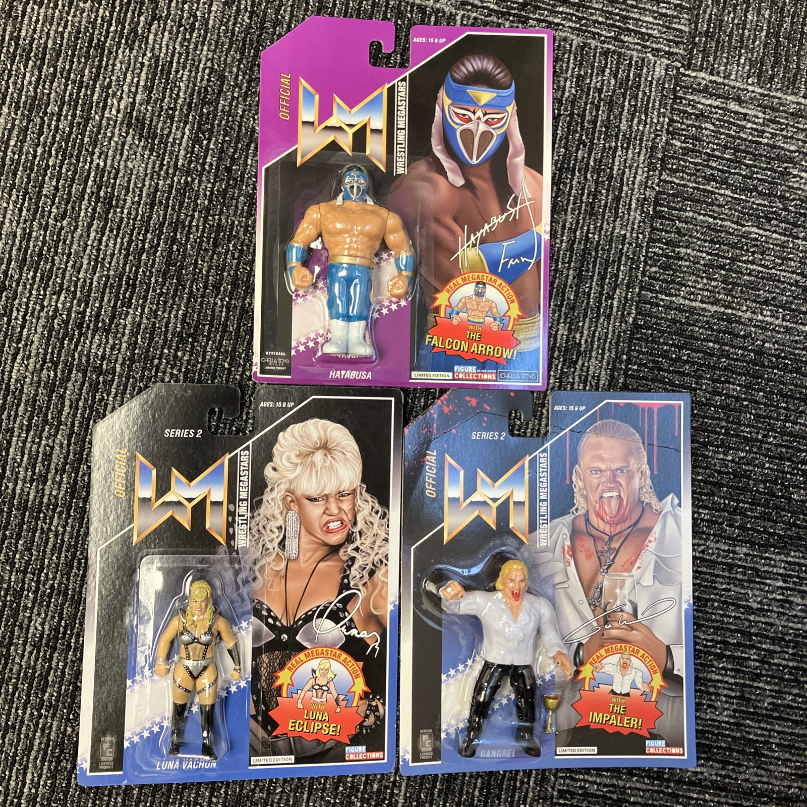 CARD DMG FC Toys Retro Epic toys Wrestling Figures WWE Retro Wwf hasbro