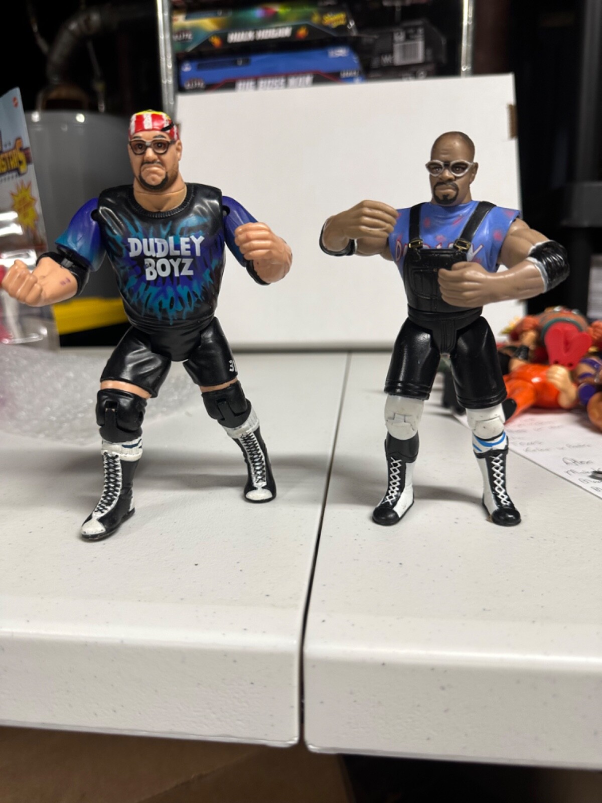 Dudley Boyz bubba ray D-Von OSFTM ECW Series 2 Wrestling Figure WWE WWF