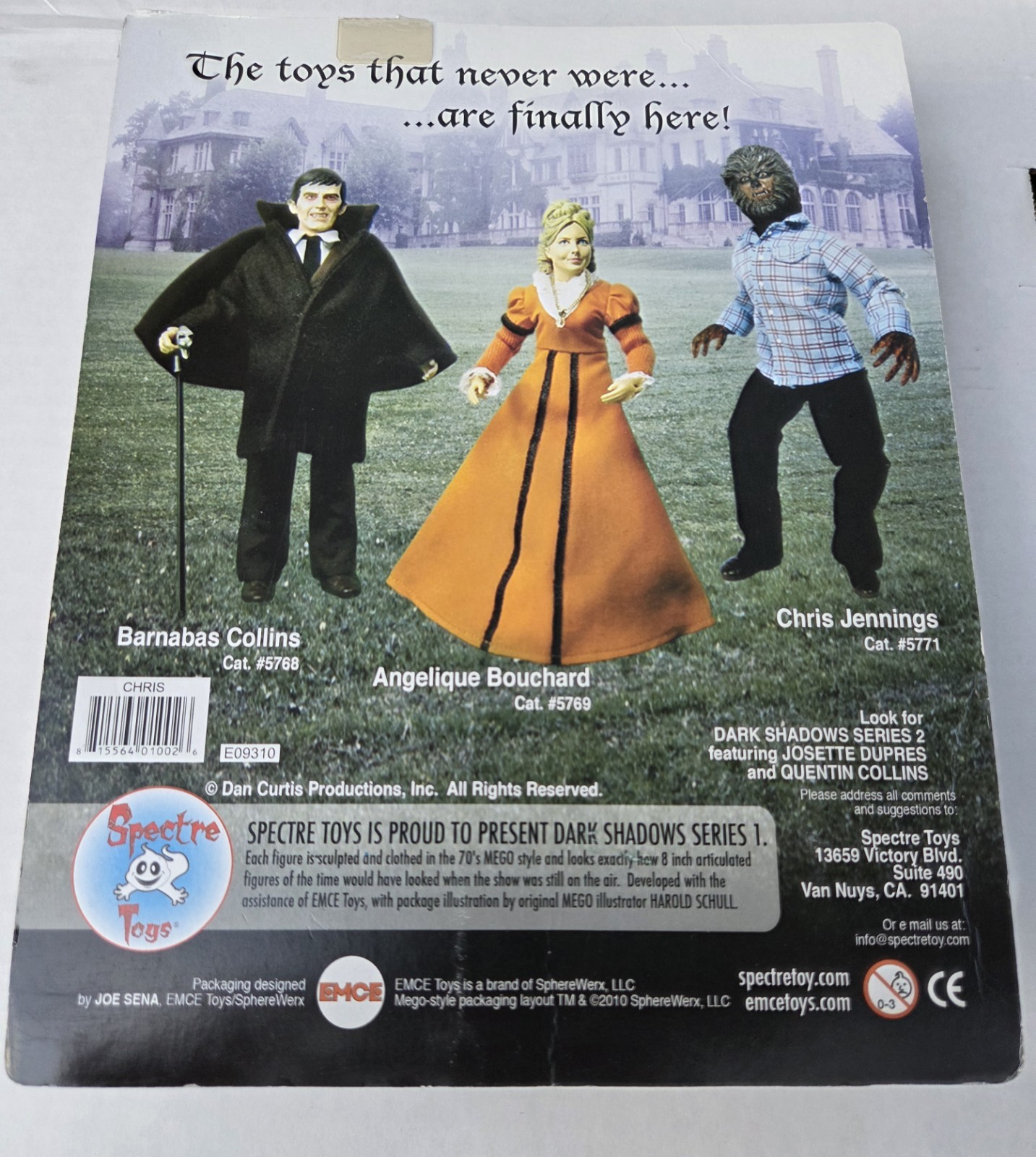 Dark Shadows Werewolf Chris Jennings & Barnabas Collins Figures READ DESCRIPTION