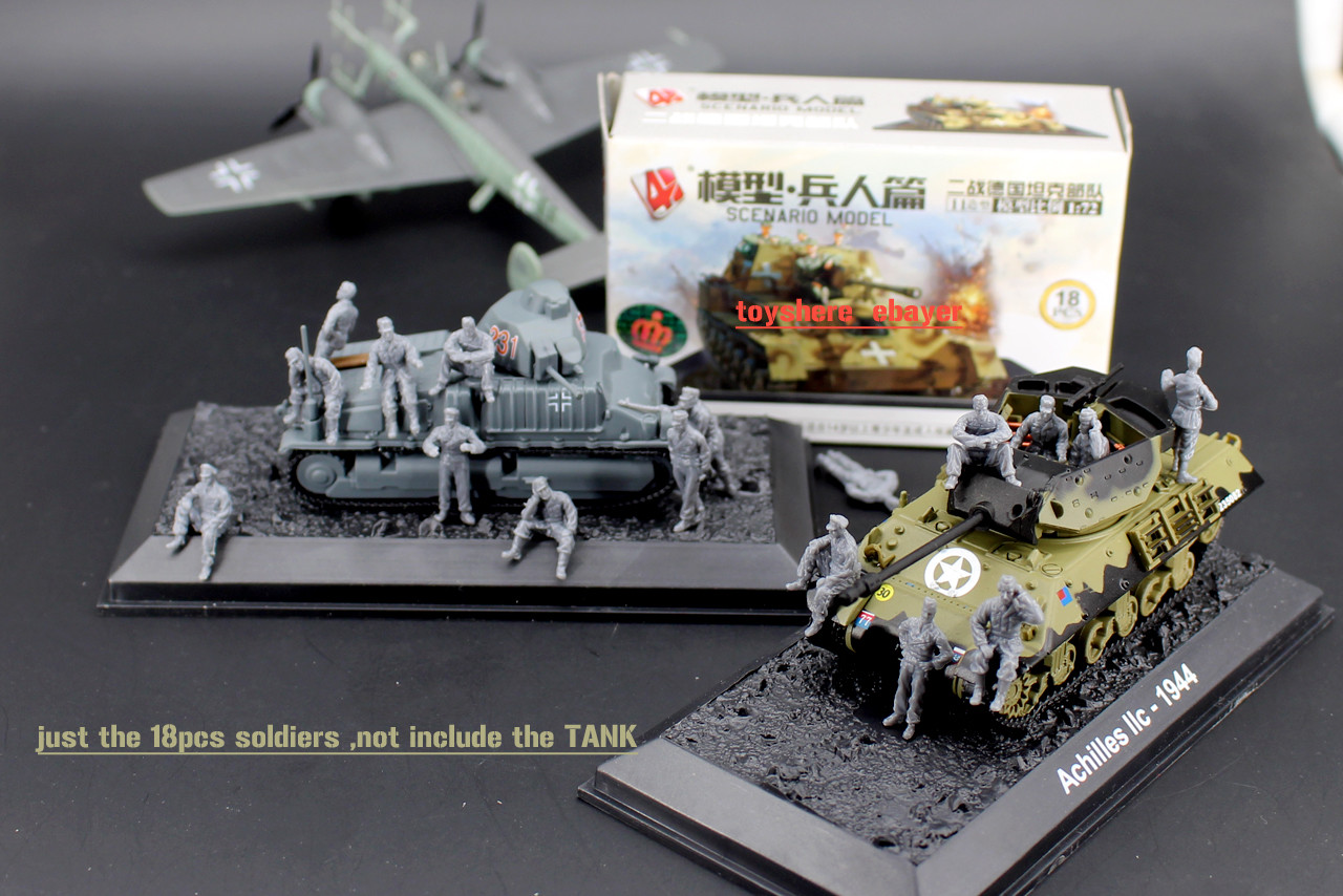 1/72 soldiers 18pcs tankman WW2 Germany ARMY Battlefield5